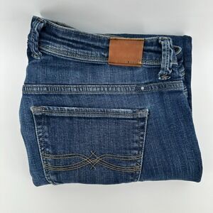 Lucky Brand Jeans Womens 16W Blue Denim Stretch Reese Boyfriend 5-Pocket Whisker
